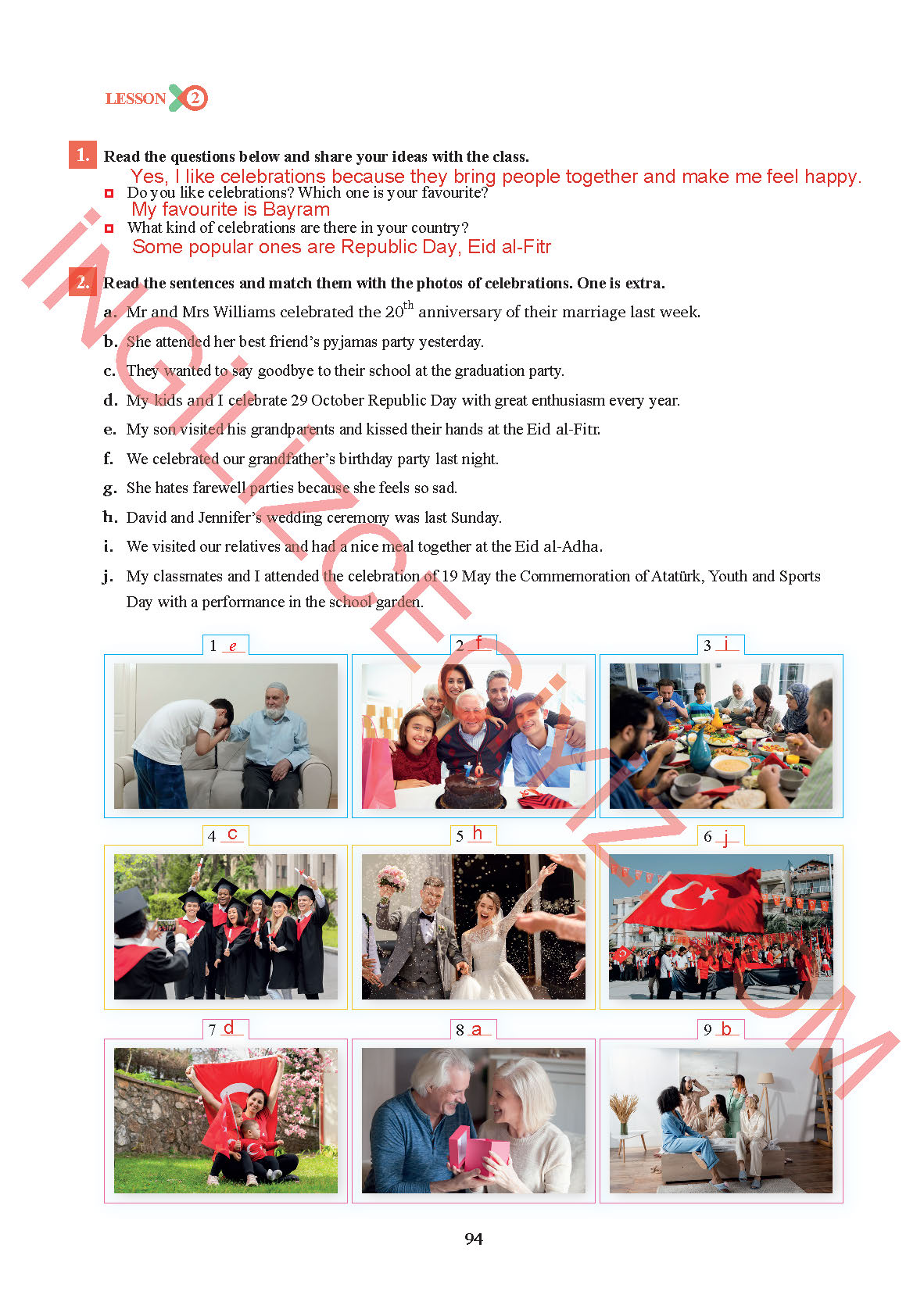 7. Sınıf Sdr İpekyolu Yayıncılık İngilizce Ders Kitabı Sayfa 94 Cevapları 7. Sınıf Sdr İpekyolu Yayıncılık İngilizce Ders Kitabı Sayfa 94 Cevapları
