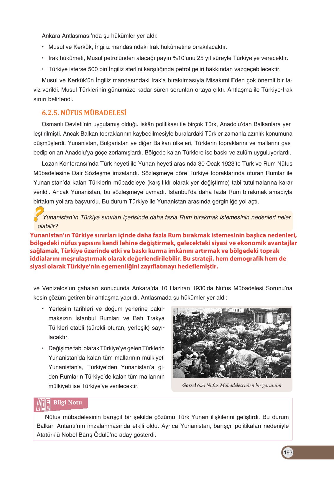 8. Sınıf Ders Destek Yayınları İnkılap Tarihi Ve Atatürkçülük Ders Kitabı Sayfa 193 Cevapları