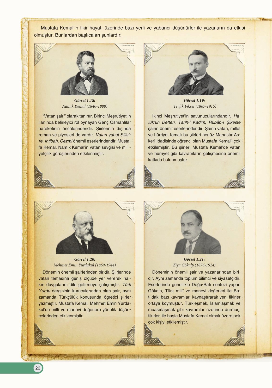 8. Sınıf Ders Destek Yayınları İnkılap Tarihi Ve Atatürkçülük Ders Kitabı Sayfa 26 Cevapları