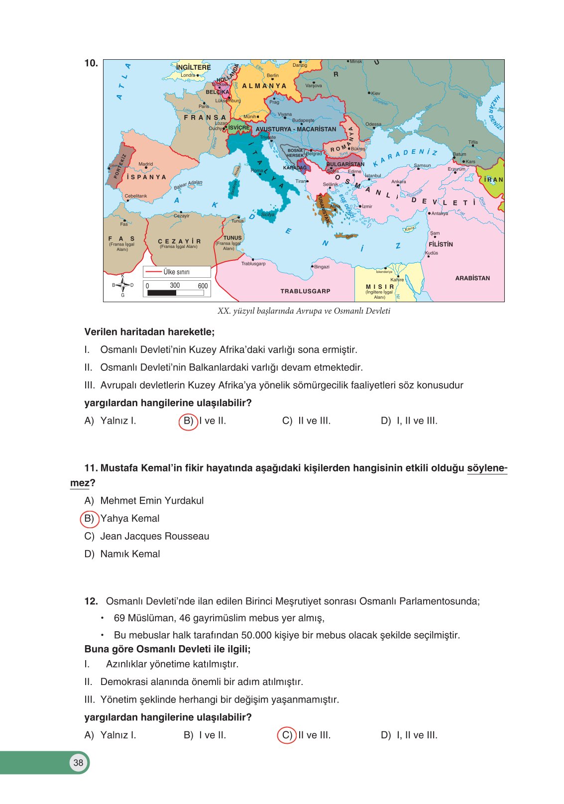 8. Sınıf Ders Destek Yayınları İnkılap Tarihi Ve Atatürkçülük Ders Kitabı Sayfa 38 Cevapları 8. Sınıf Ders Destek Yayınları İnkılap Tarihi Ve Atatürkçülük Ders Kitabı Sayfa 38 Cevapları
