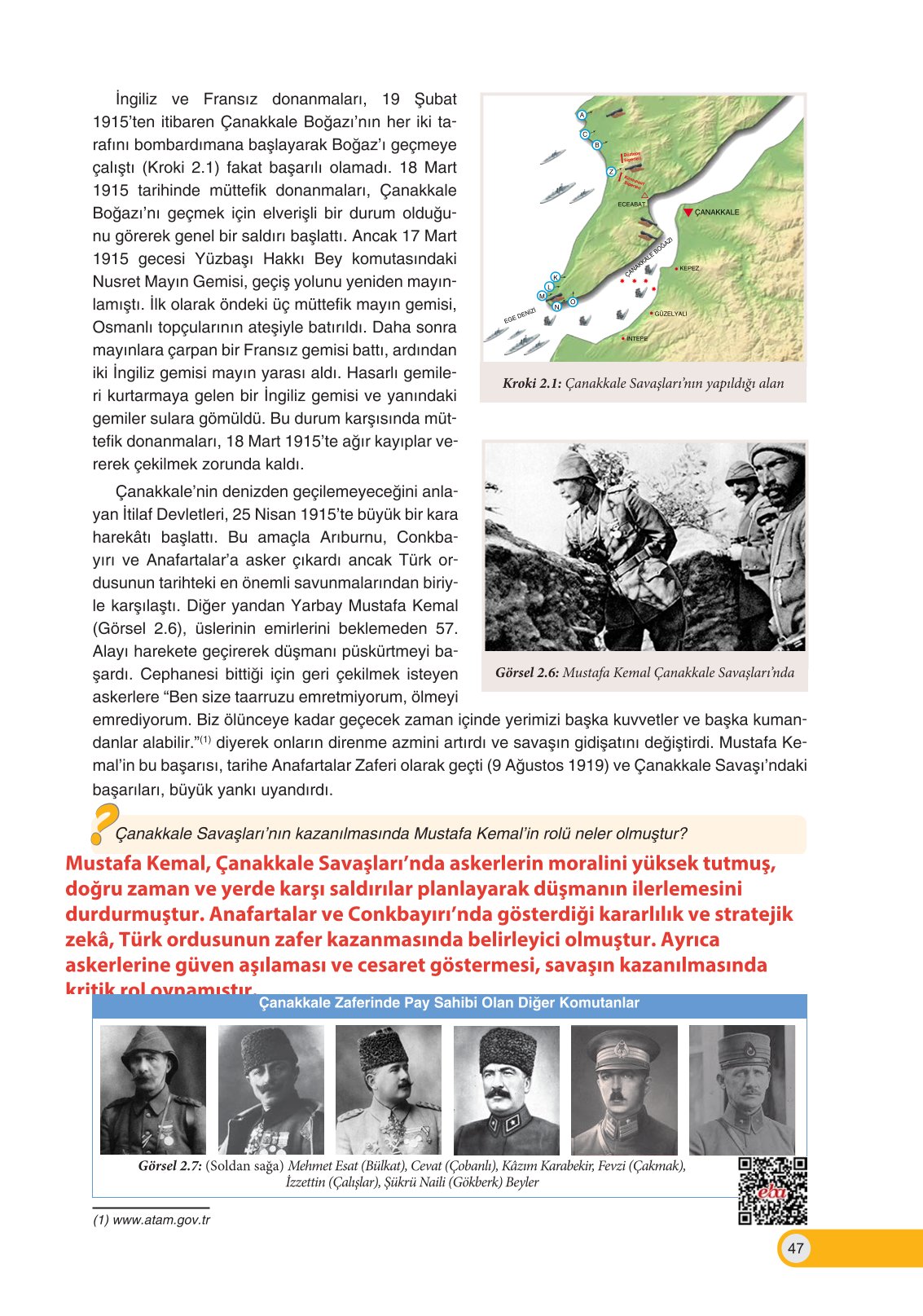 8. Sınıf Ders Destek Yayınları İnkılap Tarihi Ve Atatürkçülük Ders Kitabı Sayfa 47 Cevapları 8. Sınıf Ders Destek Yayınları İnkılap Tarihi Ve Atatürkçülük Ders Kitabı Sayfa 47 Cevapları