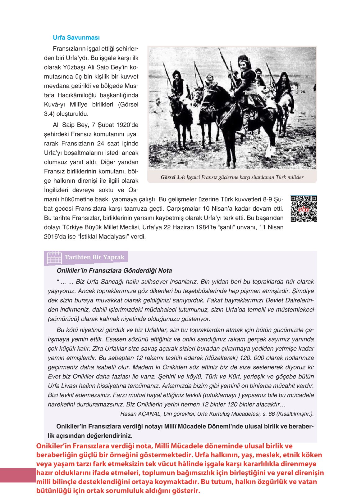 8. Sınıf Ders Destek Yayınları İnkılap Tarihi Ve Atatürkçülük Ders Kitabı Sayfa 94 Cevapları