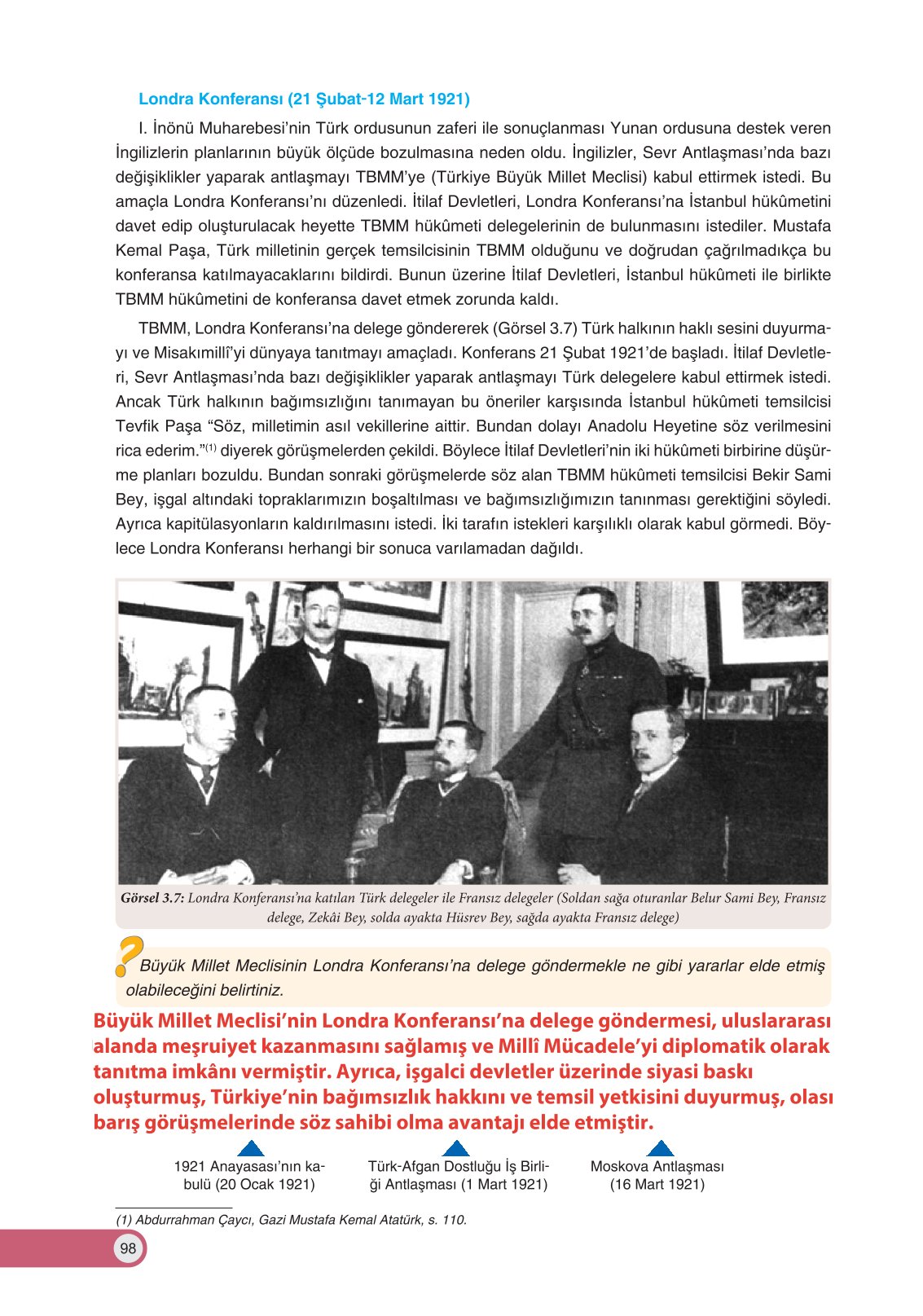 8. Sınıf Ders Destek Yayınları İnkılap Tarihi Ve Atatürkçülük Ders Kitabı Sayfa 98 Cevapları 8. Sınıf Ders Destek Yayınları İnkılap Tarihi Ve Atatürkçülük Ders Kitabı Sayfa 98 Cevapları