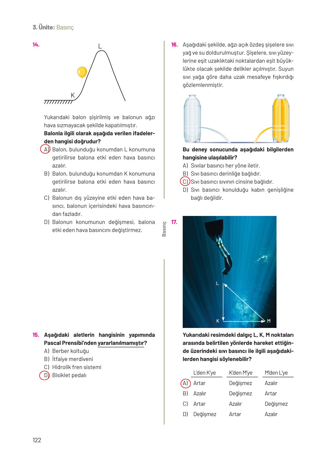 8. Sınıf Hecce Yayıncılık Fen Bilimleri Ders Kitabı Sayfa 122 Cevapları 8. Sınıf Hecce Yayıncılık Fen Bilimleri Ders Kitabı Sayfa 122 Cevapları