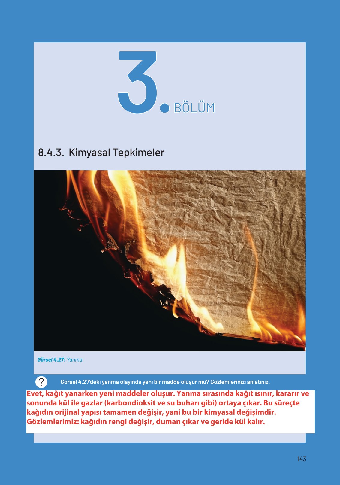 8. Sınıf Hecce Yayıncılık Fen Bilimleri Ders Kitabı Sayfa 143 Cevapları 8. Sınıf Hecce Yayıncılık Fen Bilimleri Ders Kitabı Sayfa 143 Cevapları