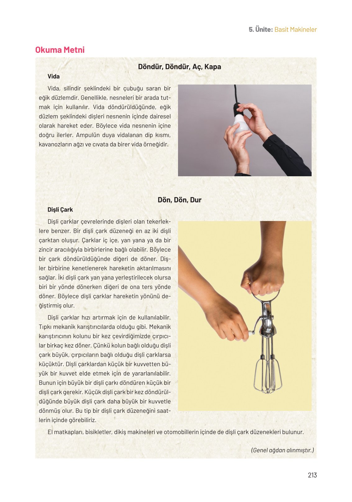 8. Sınıf Hecce Yayıncılık Fen Bilimleri Ders Kitabı Sayfa 213 Cevapları 8. Sınıf Hecce Yayıncılık Fen Bilimleri Ders Kitabı Sayfa 213 Cevapları