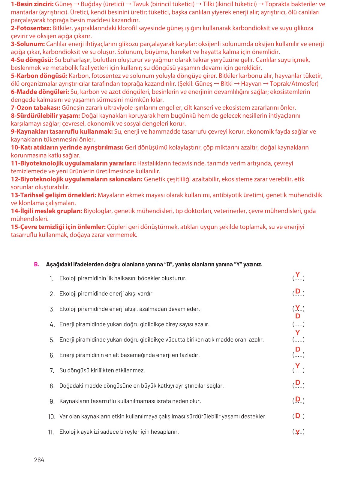 8. Sınıf Hecce Yayıncılık Fen Bilimleri Ders Kitabı Sayfa 264 Cevapları 8. Sınıf Hecce Yayıncılık Fen Bilimleri Ders Kitabı Sayfa 264 Cevapları