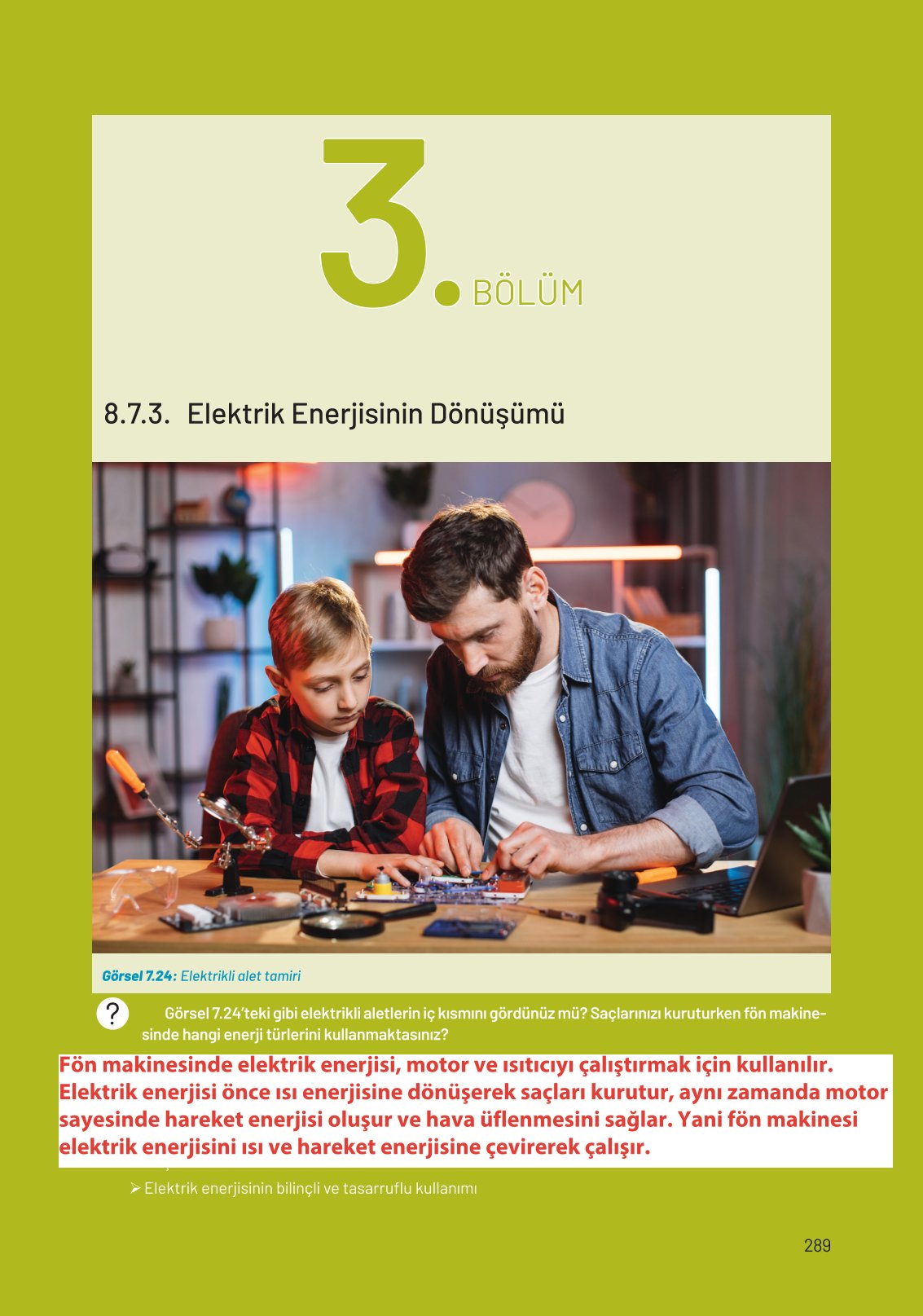 8. Sınıf Hecce Yayıncılık Fen Bilimleri Ders Kitabı Sayfa 289 Cevapları