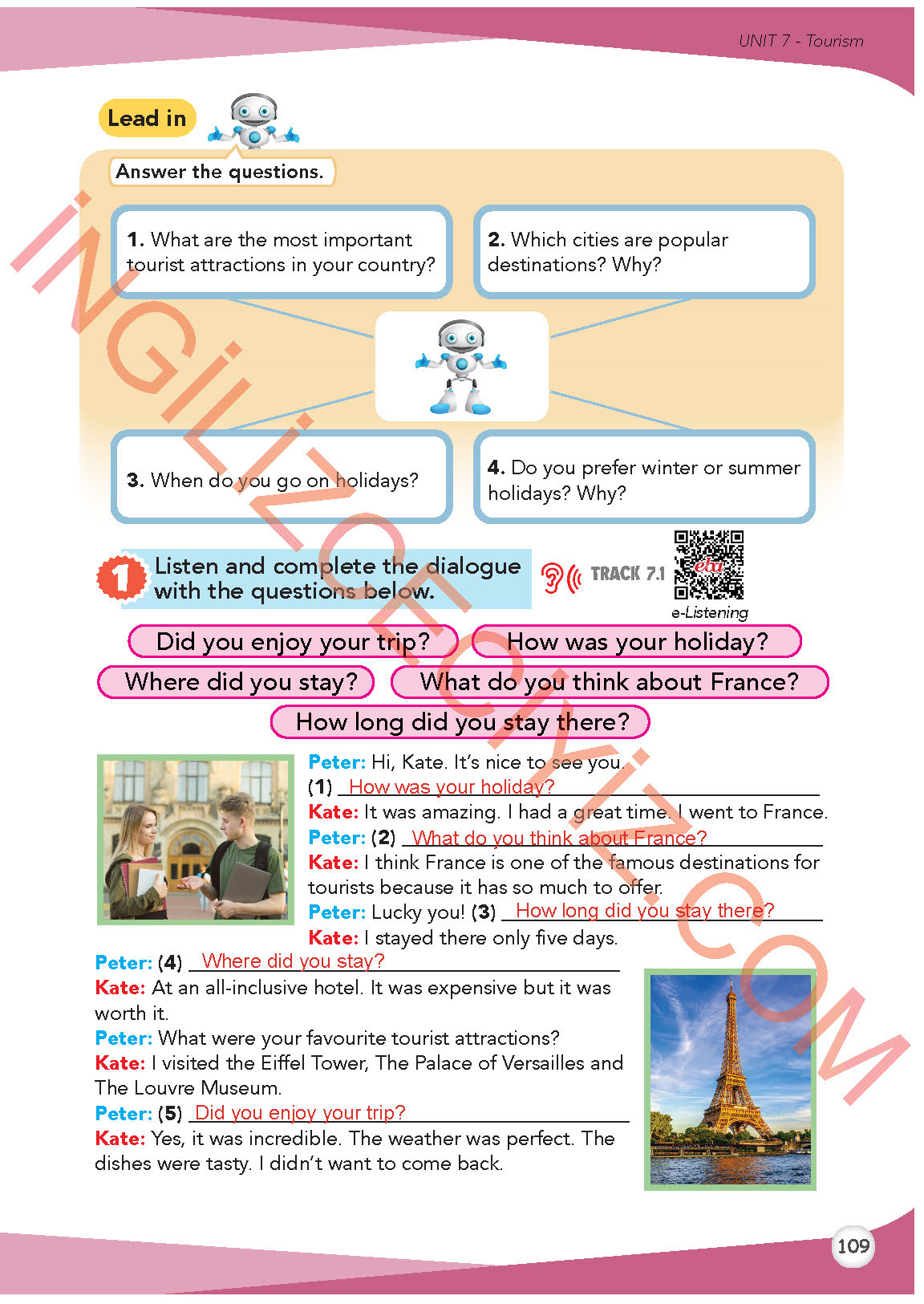 8. Sınıf Meb Yayınları İngilizce Ders Kitabı Sayfa 110 Cevapları