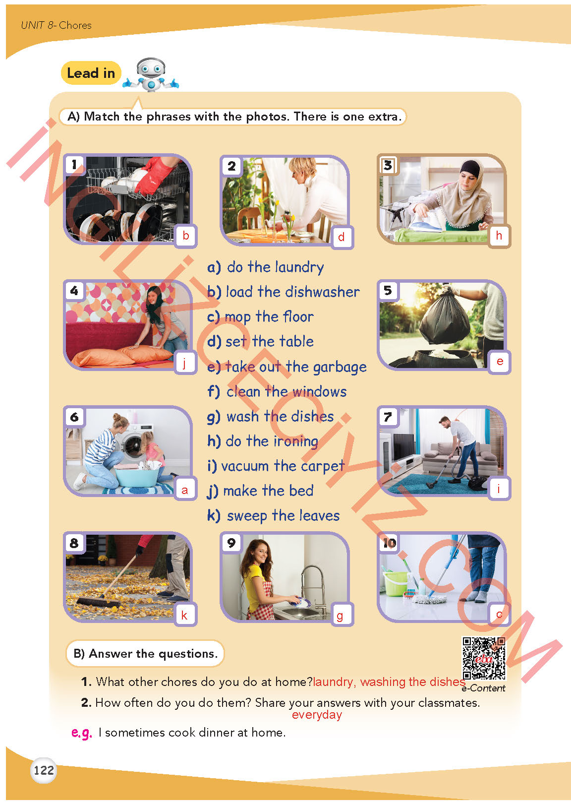 8. Sınıf Meb Yayınları İngilizce Ders Kitabı Sayfa 123 Cevapları