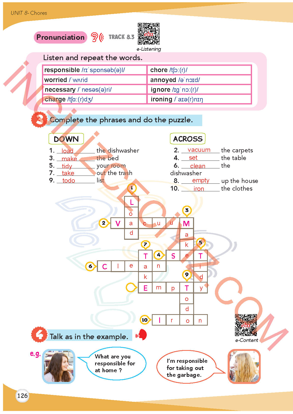8. Sınıf Meb Yayınları İngilizce Ders Kitabı Sayfa 127 Cevapları