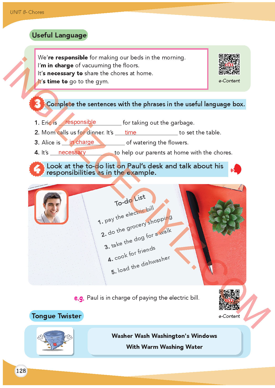 8. Sınıf Meb Yayınları İngilizce Ders Kitabı Sayfa 129 Cevapları