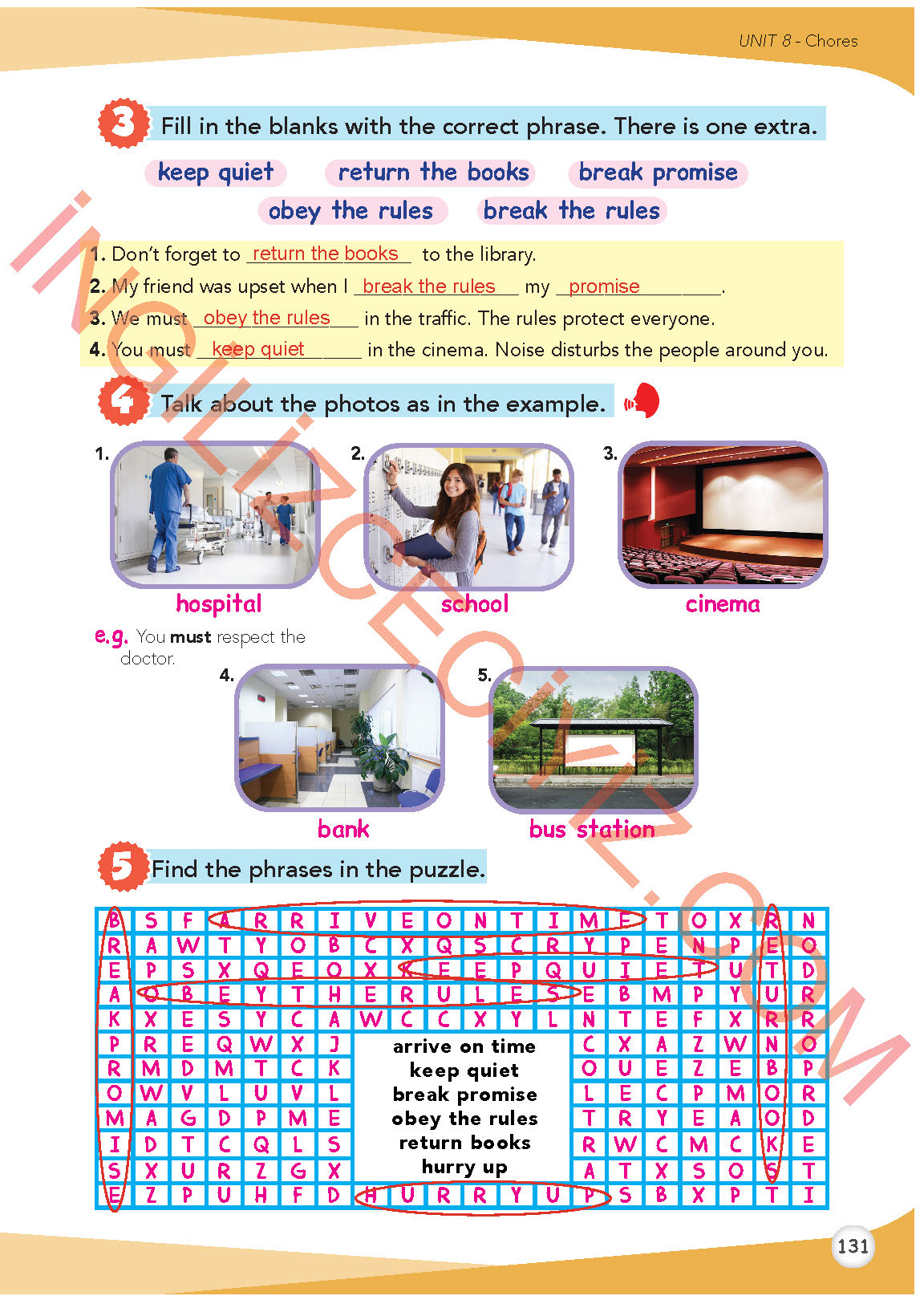 8. Sınıf Meb Yayınları İngilizce Ders Kitabı Sayfa 132 Cevapları
