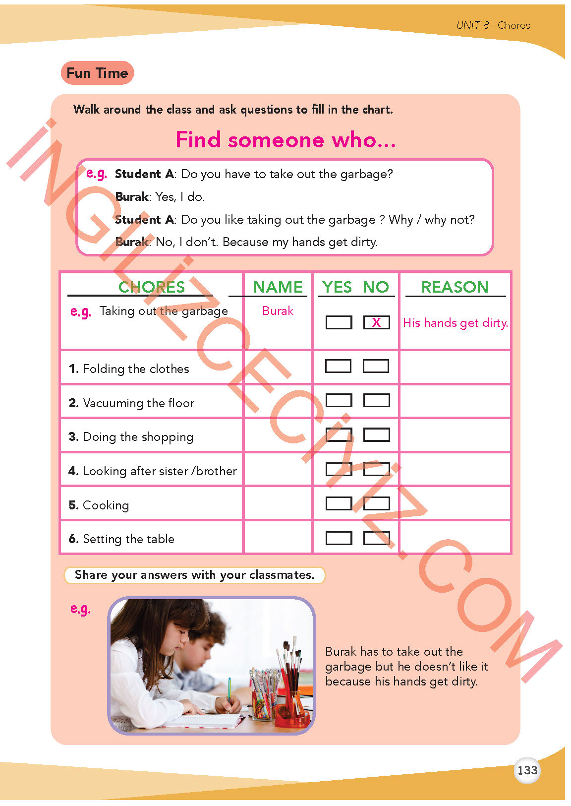 8. Sınıf Meb Yayınları İngilizce Ders Kitabı Sayfa 134 Cevapları