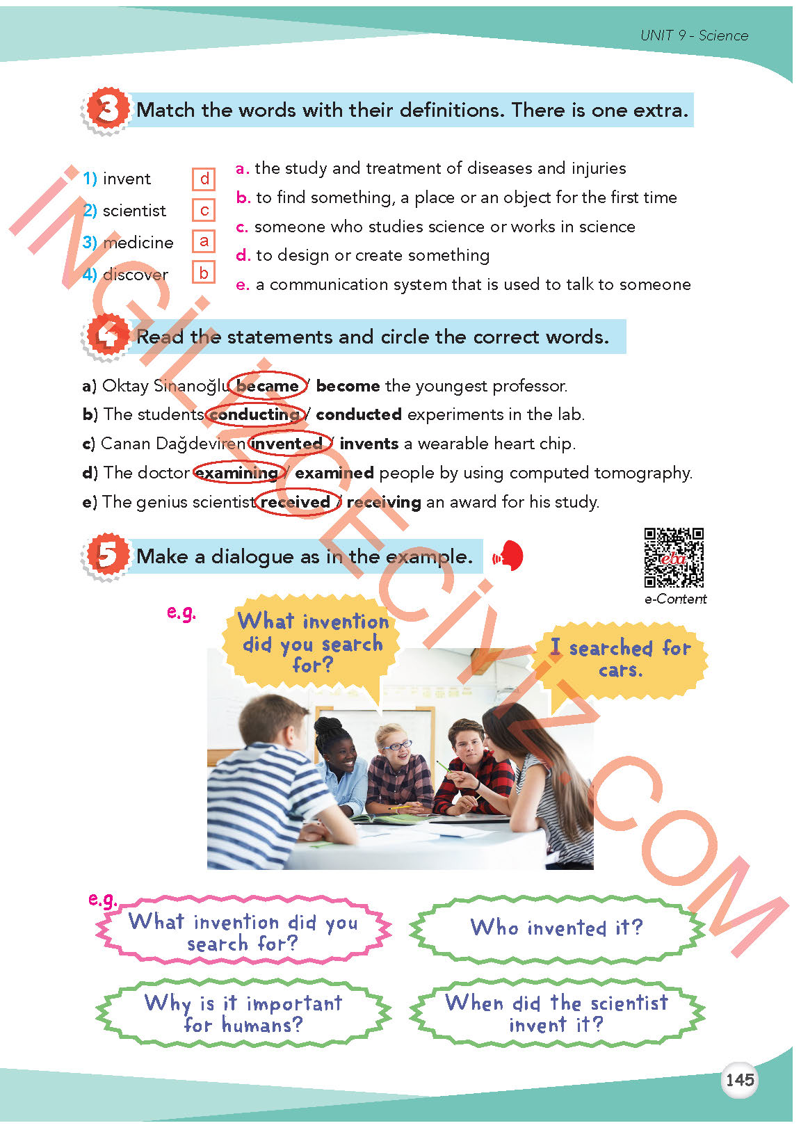 8. Sınıf Meb Yayınları İngilizce Ders Kitabı Sayfa 146 Cevapları