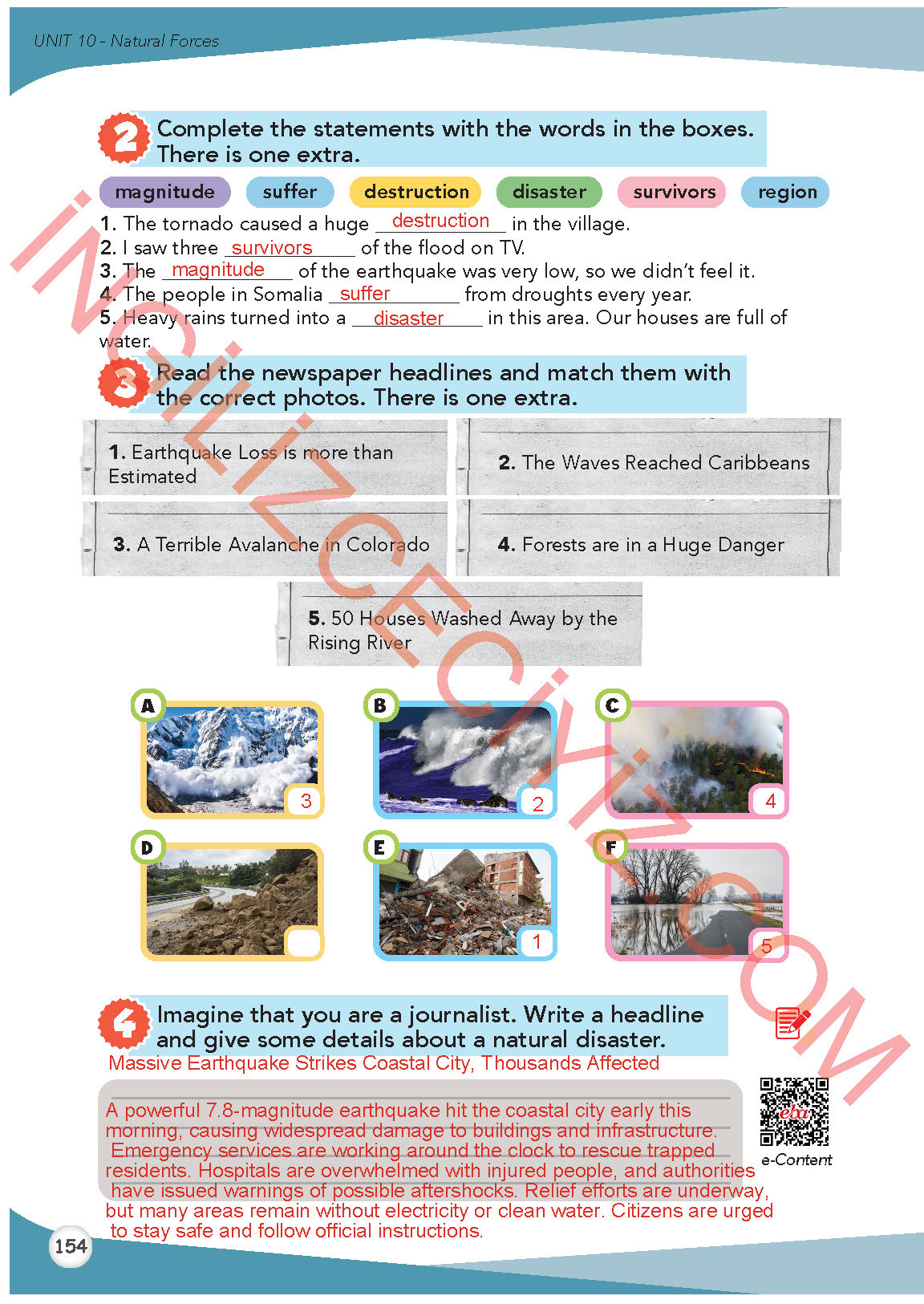 8. Sınıf Meb Yayınları İngilizce Ders Kitabı Sayfa 155 Cevapları