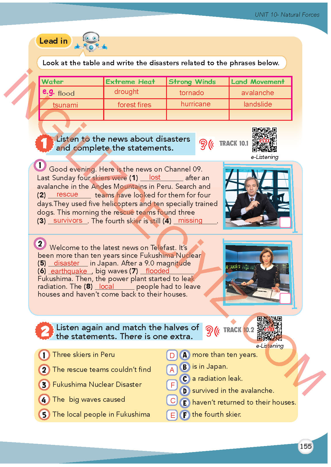 8. Sınıf Meb Yayınları İngilizce Ders Kitabı Sayfa 156 Cevapları