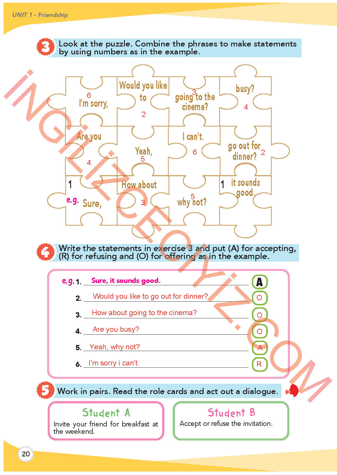 8. Sınıf Meb Yayınları İngilizce Ders Kitabı Sayfa 21 Cevapları