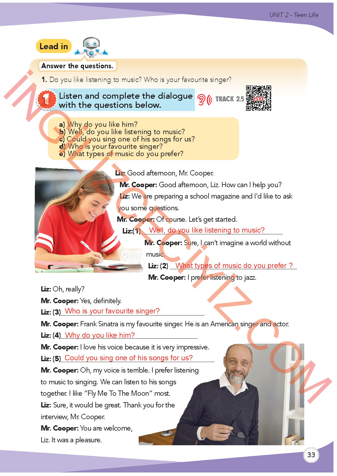 8. Sınıf Meb Yayınları İngilizce Ders Kitabı Sayfa 34 Cevapları