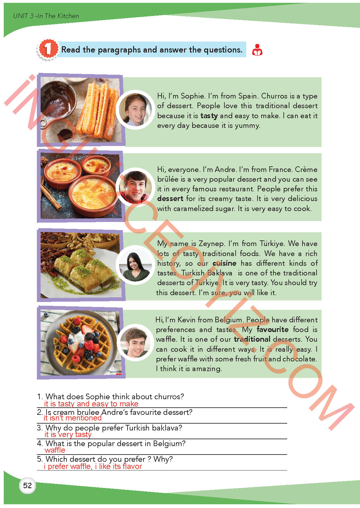 8. Sınıf Meb Yayınları İngilizce Ders Kitabı Sayfa 53 Cevapları