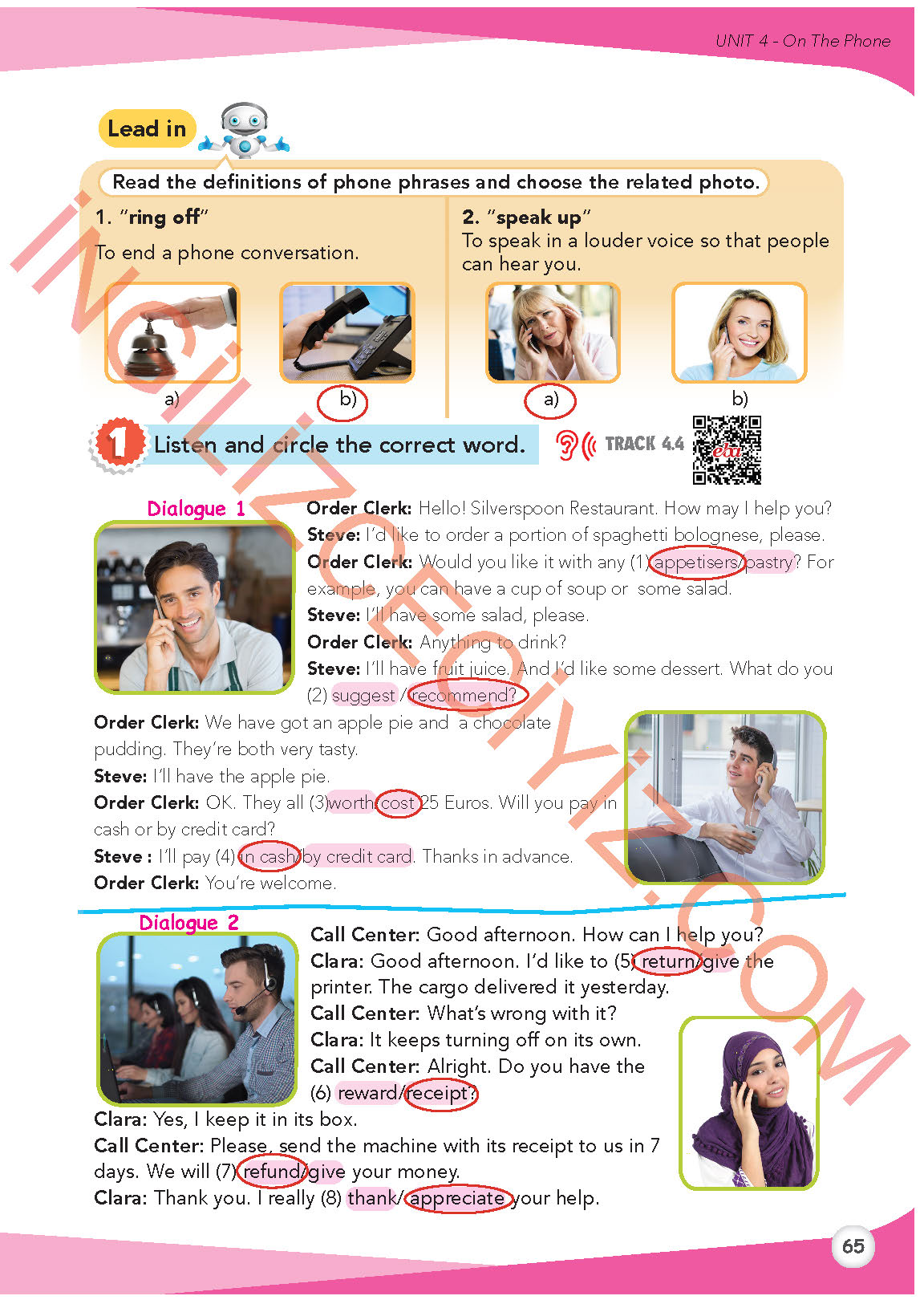 8. Sınıf Meb Yayınları İngilizce Ders Kitabı Sayfa 66 Cevapları