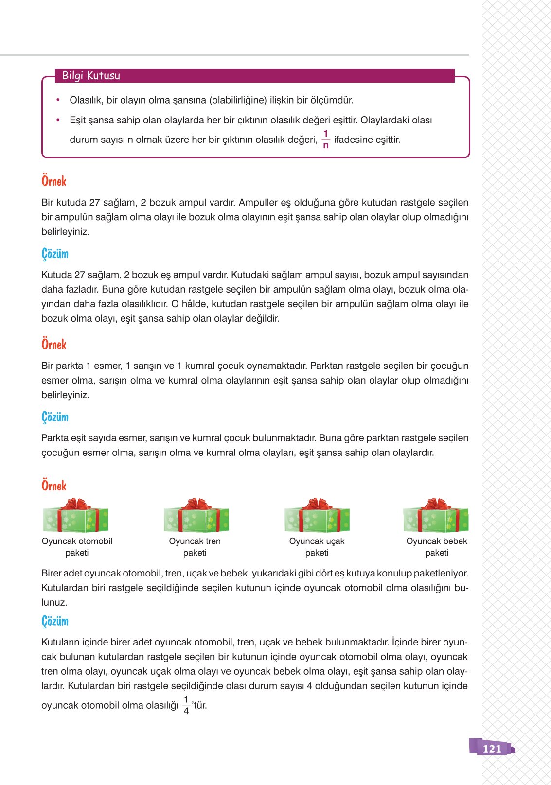 8. Sınıf Sonuç Yayınları Matematik Ders Kitabı Sayfa 121 Cevapları 8. Sınıf Sonuç Yayınları Matematik Ders Kitabı Sayfa 121 Cevapları