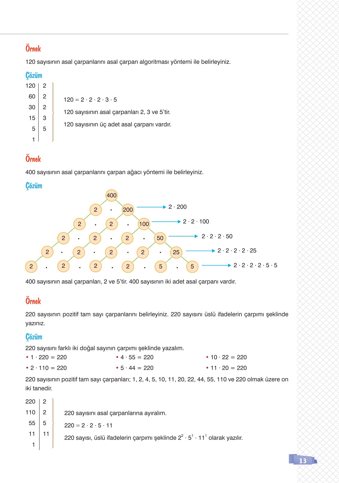 8. Sınıf Sonuç Yayınları Matematik Ders Kitabı Sayfa 13 Cevapları