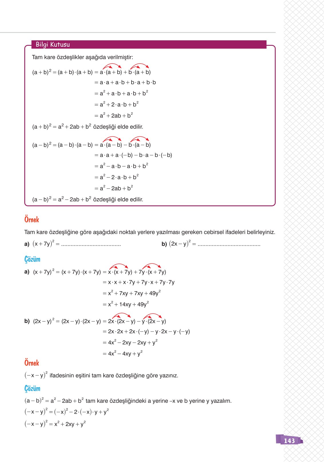 8. Sınıf Sonuç Yayınları Matematik Ders Kitabı Sayfa 143 Cevapları 8. Sınıf Sonuç Yayınları Matematik Ders Kitabı Sayfa 143 Cevapları