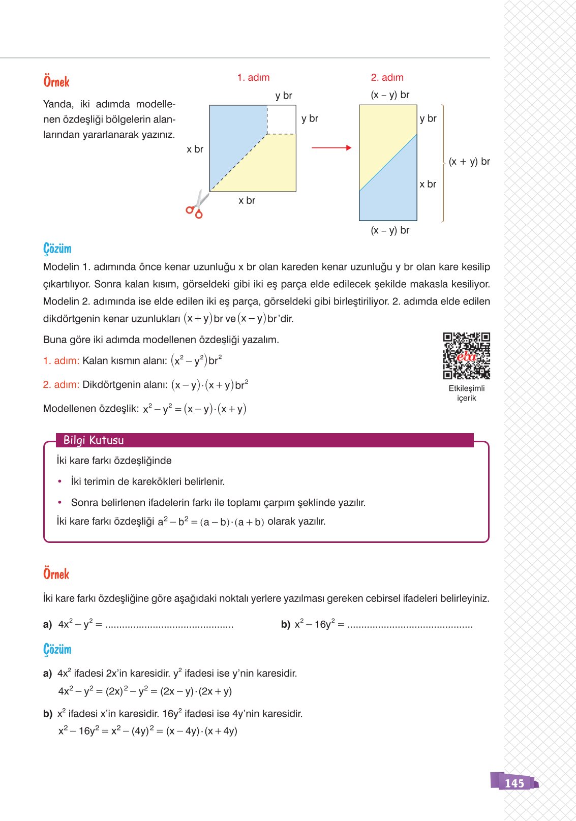 8. Sınıf Sonuç Yayınları Matematik Ders Kitabı Sayfa 145 Cevapları 8. Sınıf Sonuç Yayınları Matematik Ders Kitabı Sayfa 145 Cevapları
