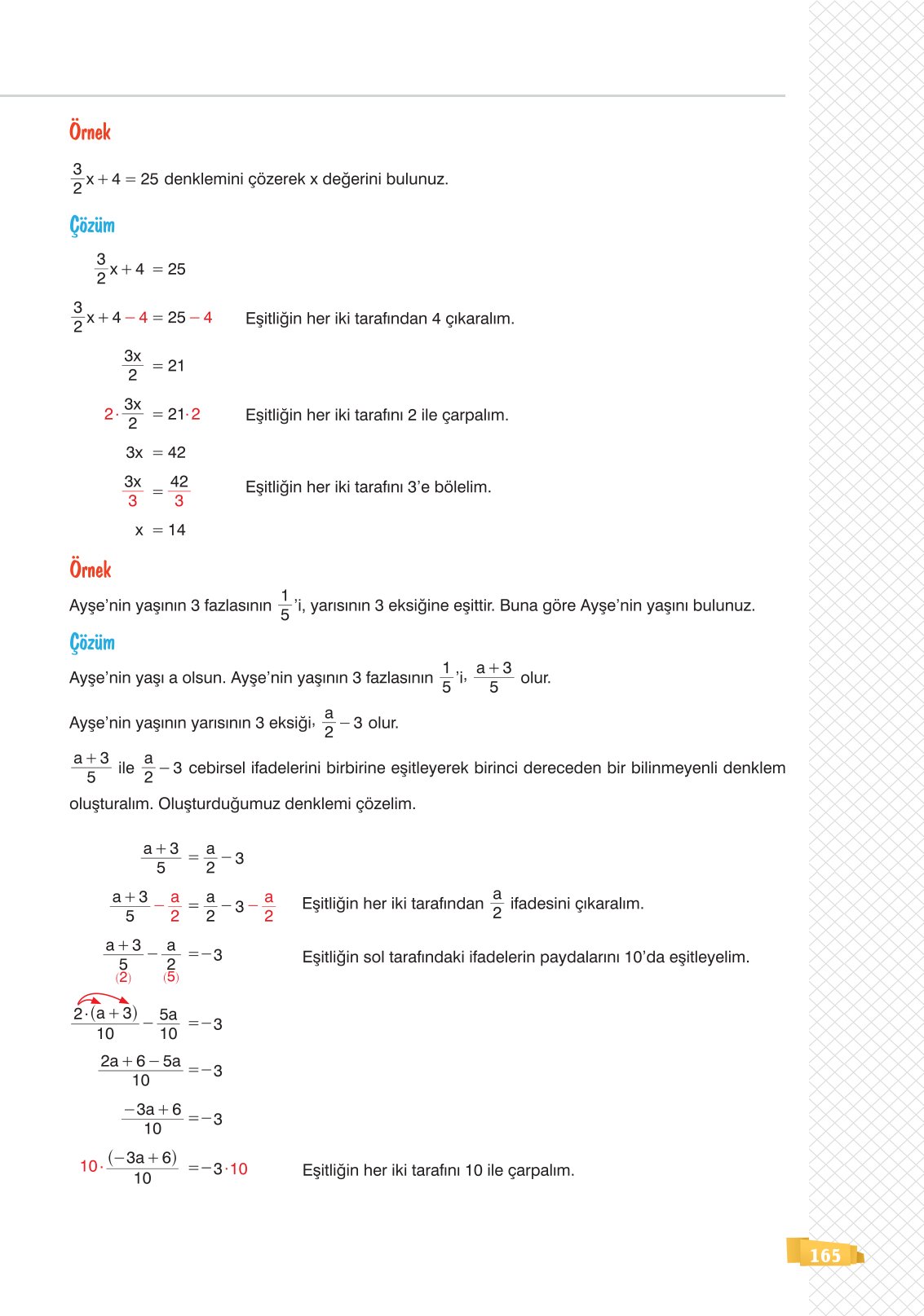 8. Sınıf Sonuç Yayınları Matematik Ders Kitabı Sayfa 165 Cevapları 8. Sınıf Sonuç Yayınları Matematik Ders Kitabı Sayfa 165 Cevapları