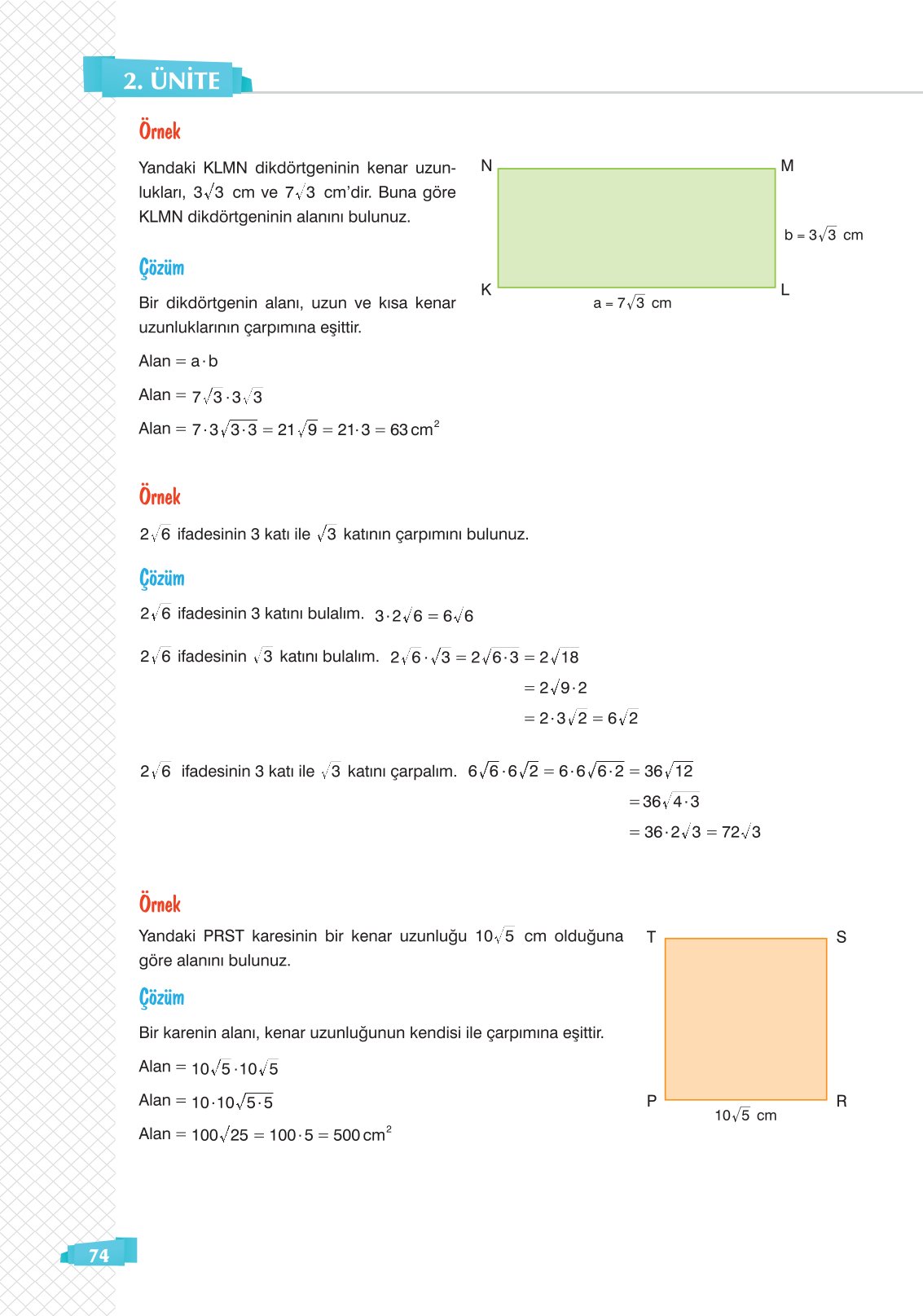8. Sınıf Sonuç Yayınları Matematik Ders Kitabı Sayfa 74 Cevapları 8. Sınıf Sonuç Yayınları Matematik Ders Kitabı Sayfa 74 Cevapları