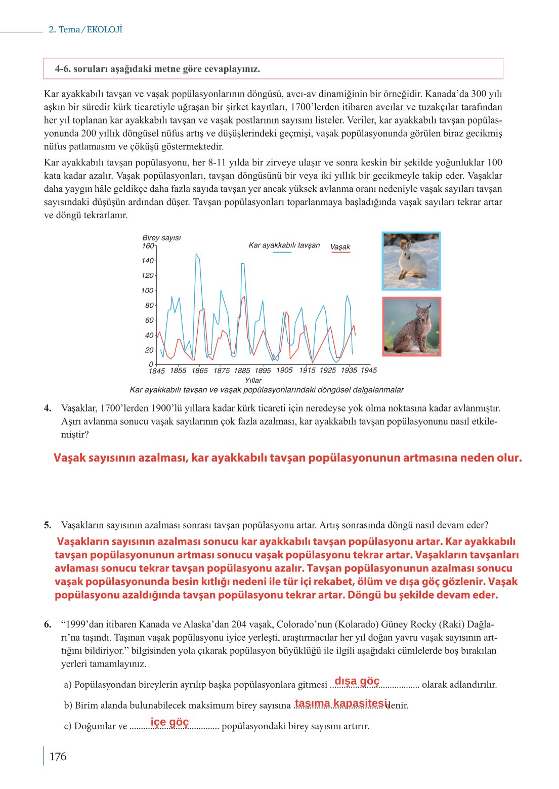 10. Sınıf Meb Yayınları Biyoloji Ders Kitabı Sayfa 176 Cevapları 10. Sınıf Meb Yayınları Biyoloji Ders Kitabı Sayfa 176 Cevapları