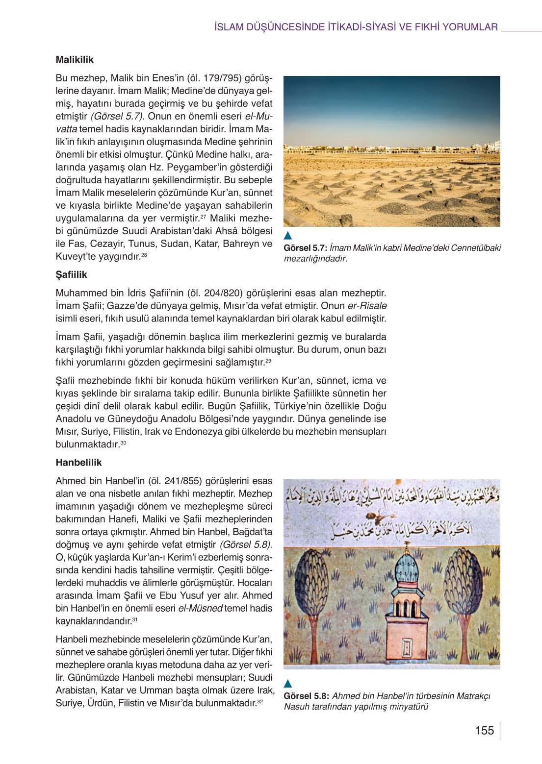 10. Sınıf Meb Yayınları Din Kültürü Ve Ahlak Bilgisi Ders Kitabı Sayfa 155 Cevapları