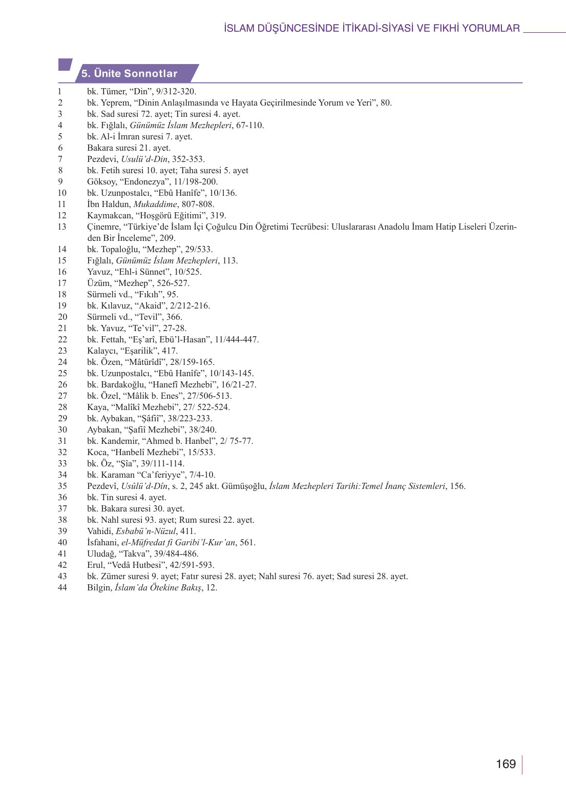 10. Sınıf Meb Yayınları Din Kültürü Ve Ahlak Bilgisi Ders Kitabı Sayfa 169 Cevapları