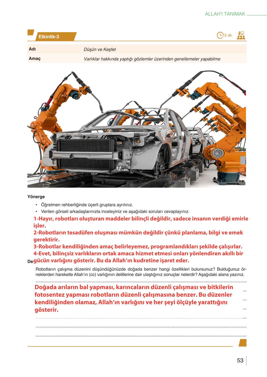 10. Sınıf Meb Yayınları Din Kültürü Ve Ahlak Bilgisi Ders Kitabı Sayfa 53 Cevapları