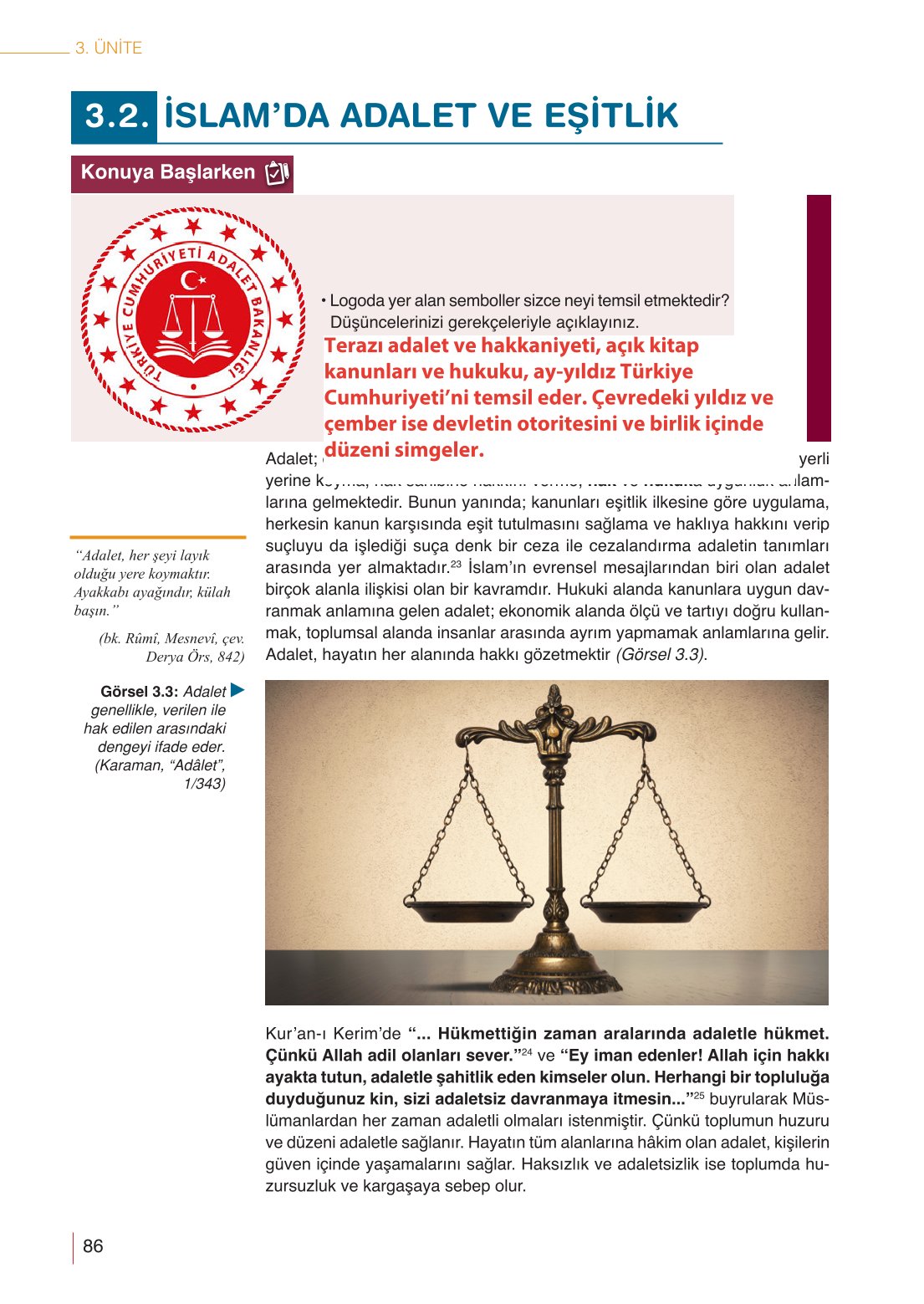 10. Sınıf Meb Yayınları Din Kültürü Ve Ahlak Bilgisi Ders Kitabı Sayfa 86 Cevapları