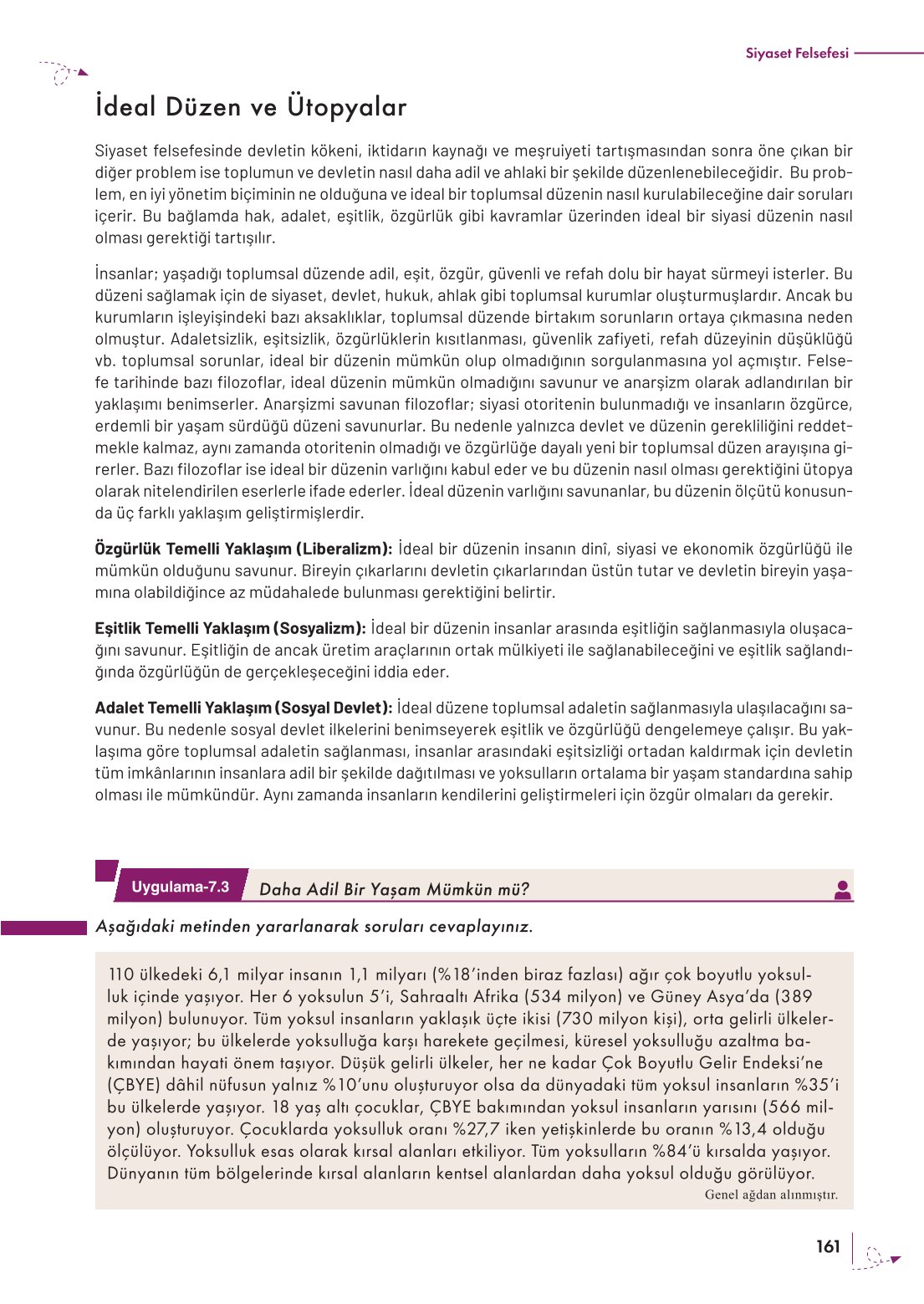 10. Sınıf Meb Yayınları Felsefe Ders Kitabı Sayfa 161 Cevapları
