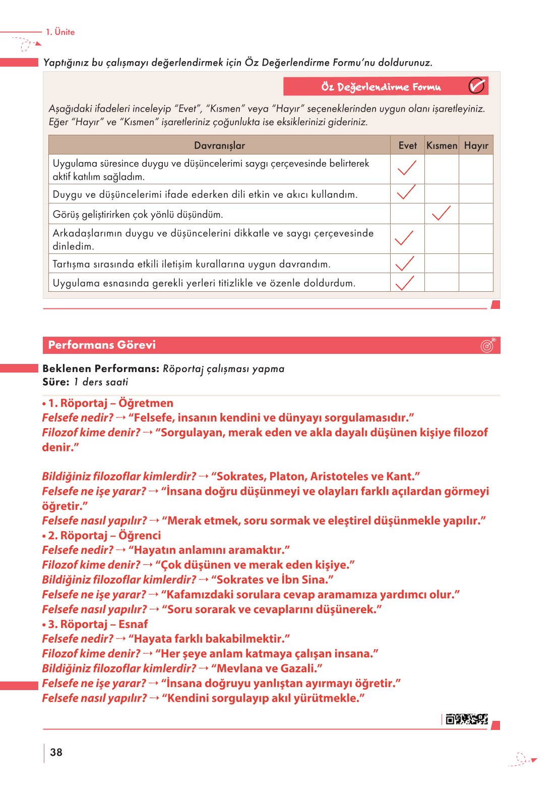 10. Sınıf Meb Yayınları Felsefe Ders Kitabı Sayfa 38 Cevapları 10. Sınıf Meb Yayınları Felsefe Ders Kitabı Sayfa 38 Cevapları
