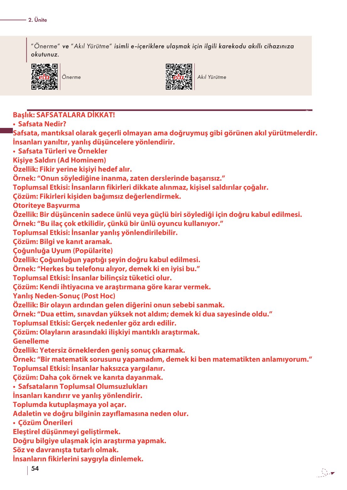 10. Sınıf Meb Yayınları Felsefe Ders Kitabı Sayfa 54 Cevapları 10. Sınıf Meb Yayınları Felsefe Ders Kitabı Sayfa 54 Cevapları
