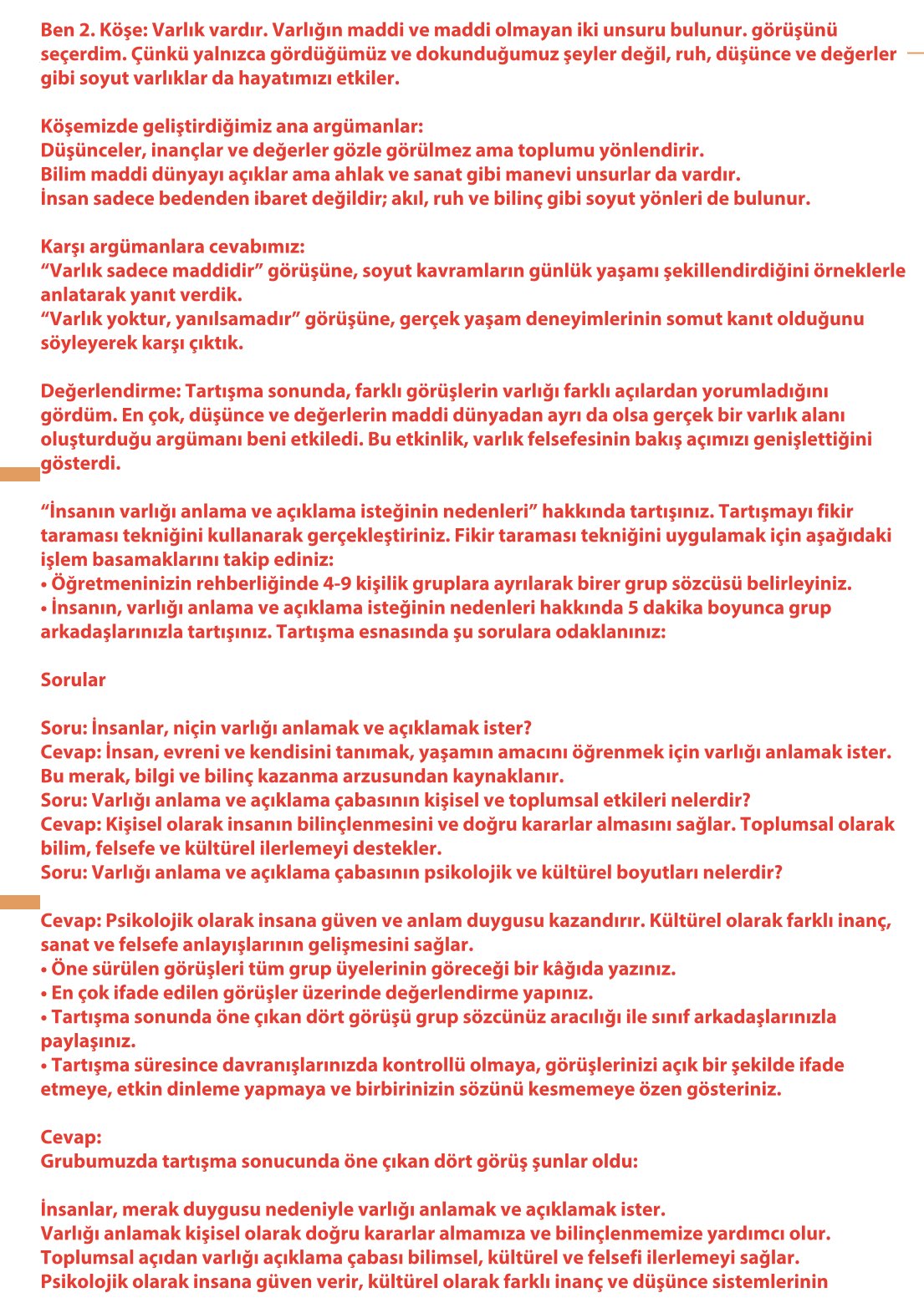 10. Sınıf Meb Yayınları Felsefe Ders Kitabı Sayfa 73 Cevapları 10. Sınıf Meb Yayınları Felsefe Ders Kitabı Sayfa 73 Cevapları