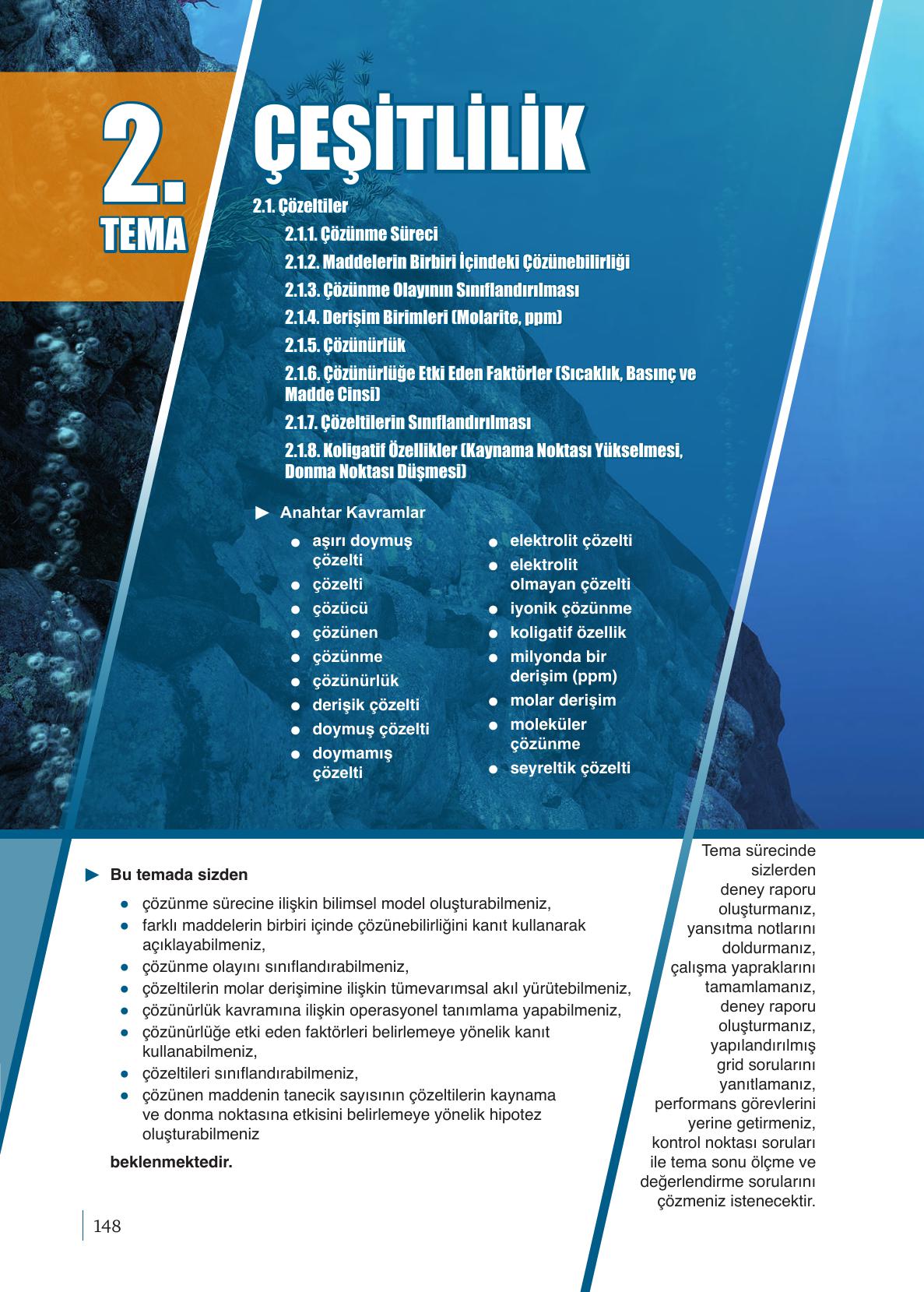 10. Sınıf Meb Yayınları Kimya Ders Kitabı Sayfa 148 Cevapları