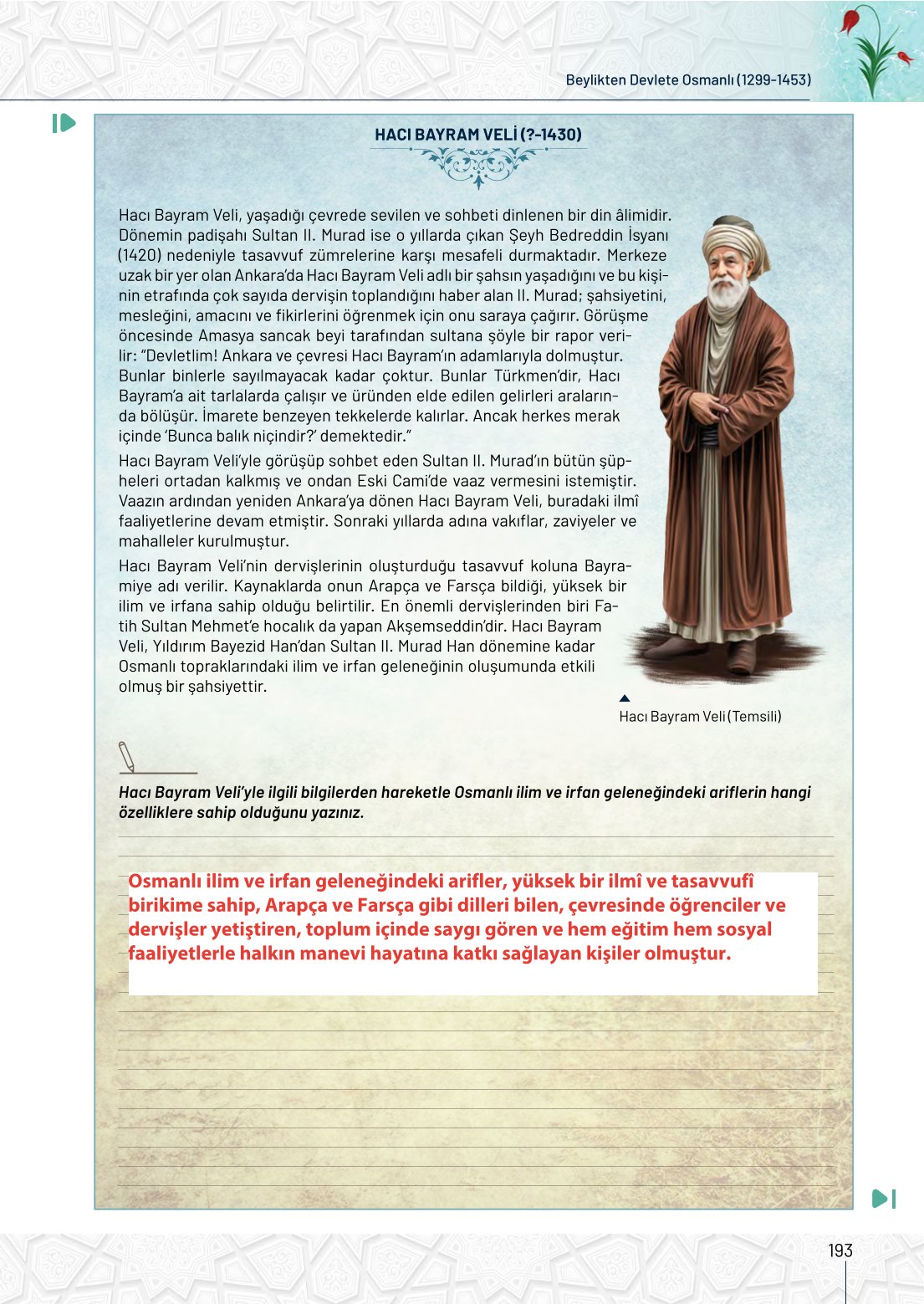 10. Sınıf Meb Yayınları Tarih Ders Kitabı Sayfa 193 Cevapları