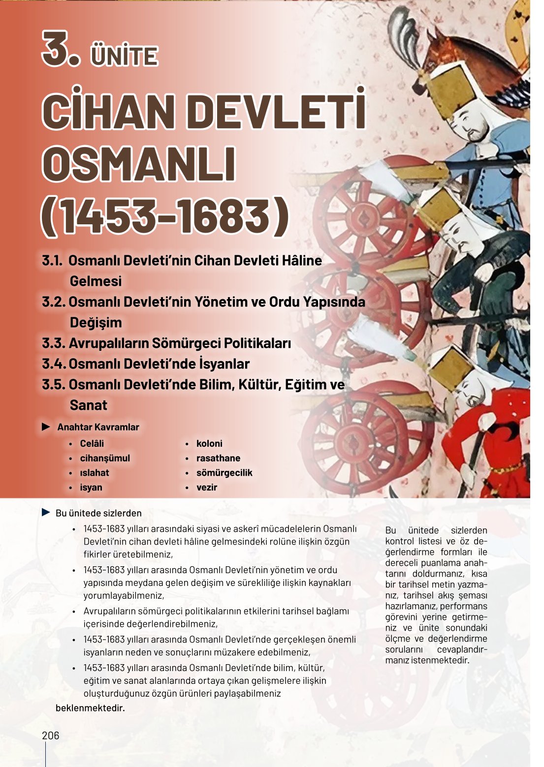 10. Sınıf Meb Yayınları Tarih Ders Kitabı Sayfa 206 Cevapları