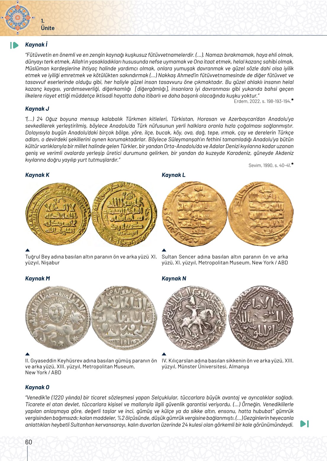 10. Sınıf Meb Yayınları Tarih Ders Kitabı Sayfa 60 Cevapları