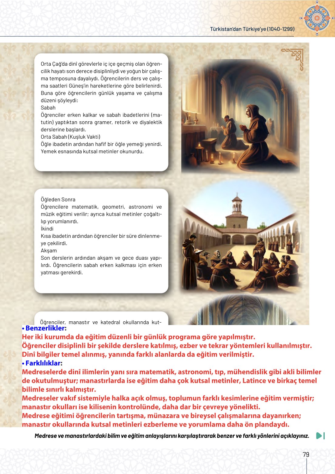 10. Sınıf Meb Yayınları Tarih Ders Kitabı Sayfa 79 Cevapları