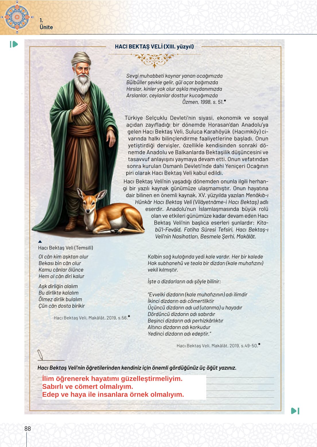 10. Sınıf Meb Yayınları Tarih Ders Kitabı Sayfa 88 Cevapları