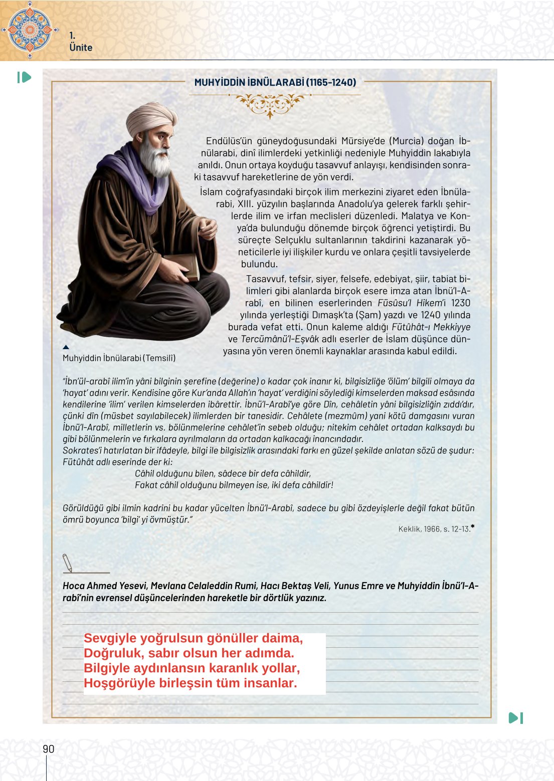 10. Sınıf Meb Yayınları Tarih Ders Kitabı Sayfa 90 Cevapları