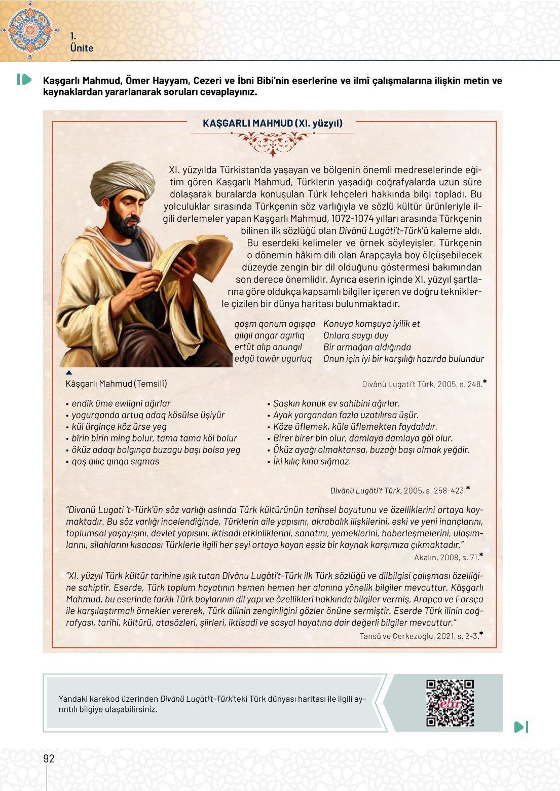 10. Sınıf Meb Yayınları Tarih Ders Kitabı Sayfa 92 Cevapları