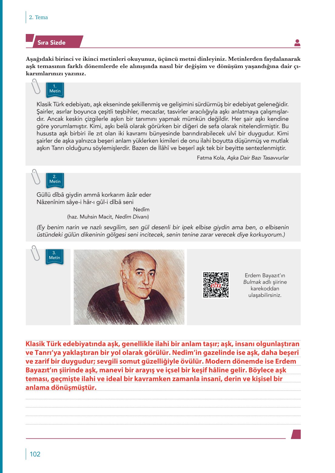 10. Sınıf Meb Yayınları Türk Dili Ve Edebiyatı Ders Kitabı Sayfa 102 Cevapları 10. Sınıf Meb Yayınları Türk Dili Ve Edebiyatı Ders Kitabı Sayfa 102 Cevapları