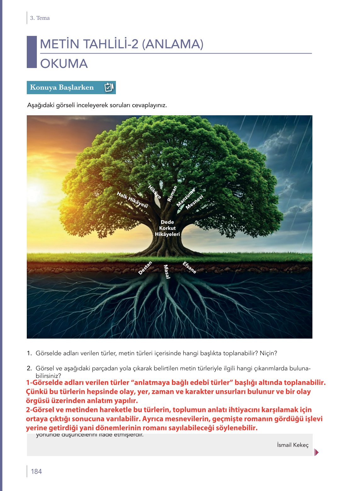 10. Sınıf Meb Yayınları Türk Dili Ve Edebiyatı Ders Kitabı Sayfa 184 Cevapları 10. Sınıf Meb Yayınları Türk Dili Ve Edebiyatı Ders Kitabı Sayfa 184 Cevapları